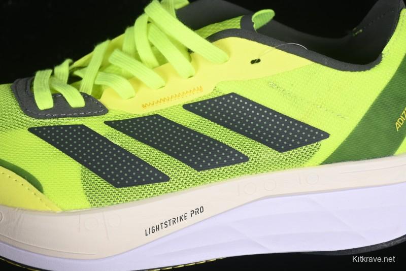 Adidas Adizero Lightstrike Pro Running Shoes - Neon Yellow/Black