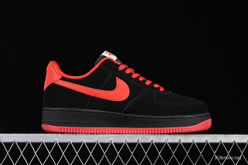 Nike Air Force 1'07 Low Stussy Collaboration Passion Orange Low-Top Casual Sneakers - DF0188-044