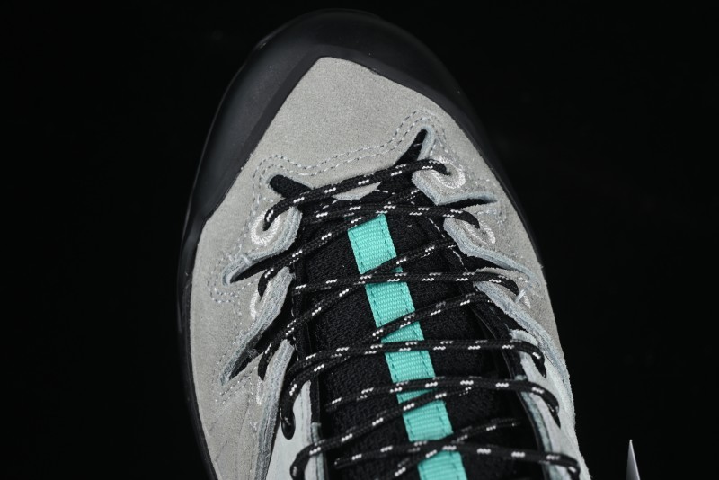 Salomon x Contragrip All-Terrain Hiking Shoes - Lightweight Gray with Black & Teal Accents