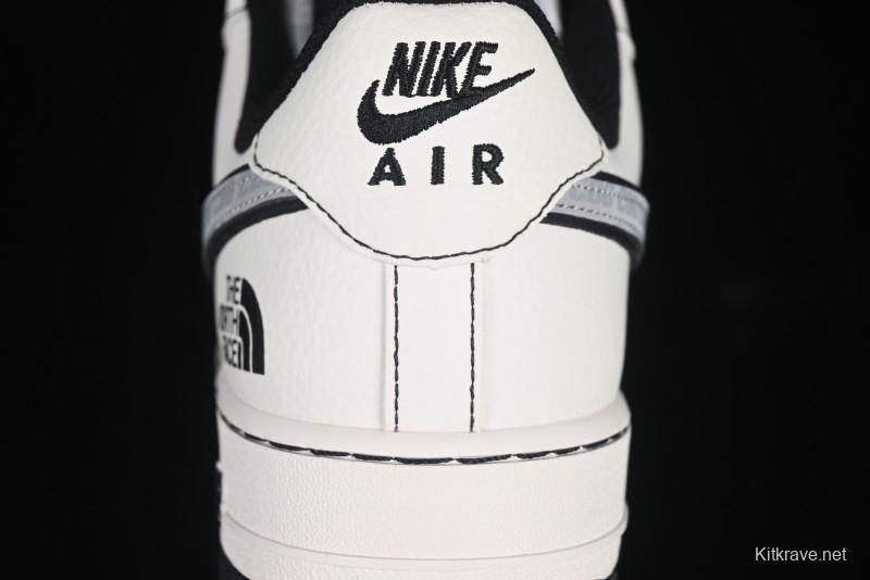 Nike Air Force 1 '07 Low The North Face x Comme des Garçons Black White Line Casual Sneakers - HH7518-050