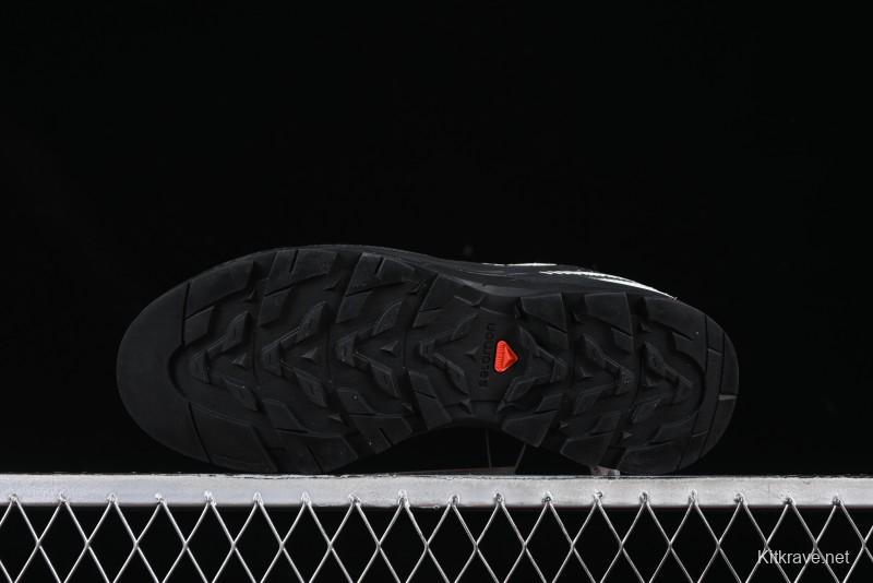 Salomon x Contragrip All-Terrain Hiking Shoes - Lightweight Gray with Black & Teal Accents