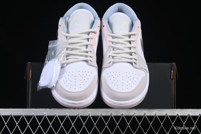 Nike Air Jordan 1 Low AJ1 Carved Pink Low-Top Casual Sneakers - IB8859-101