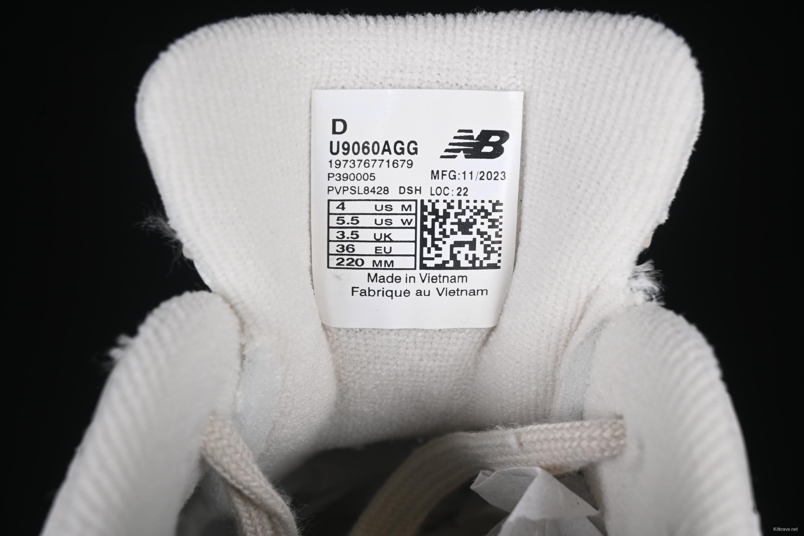 New Balance NB9060 Series Retro Casual Running Shoes with ABZORB Cushioning - U9060AGG