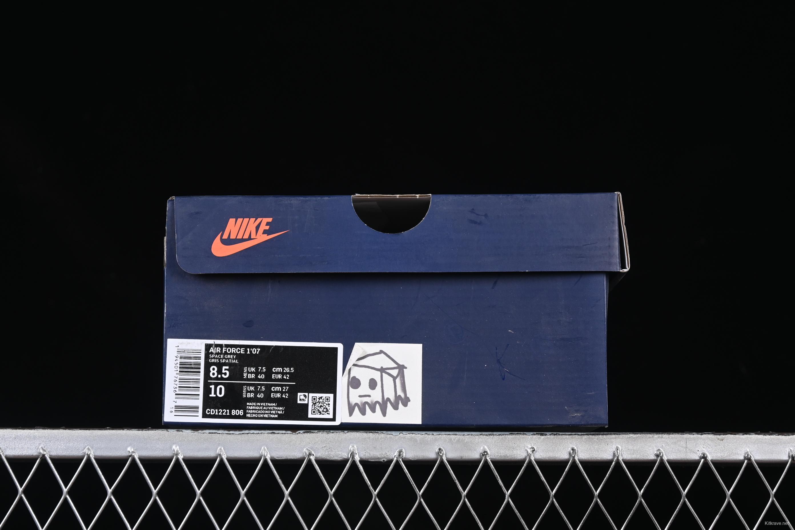 Nike Air Force 1'07 Low "Box Ghost" Comic Series Casual Sneakers - CD1221-806