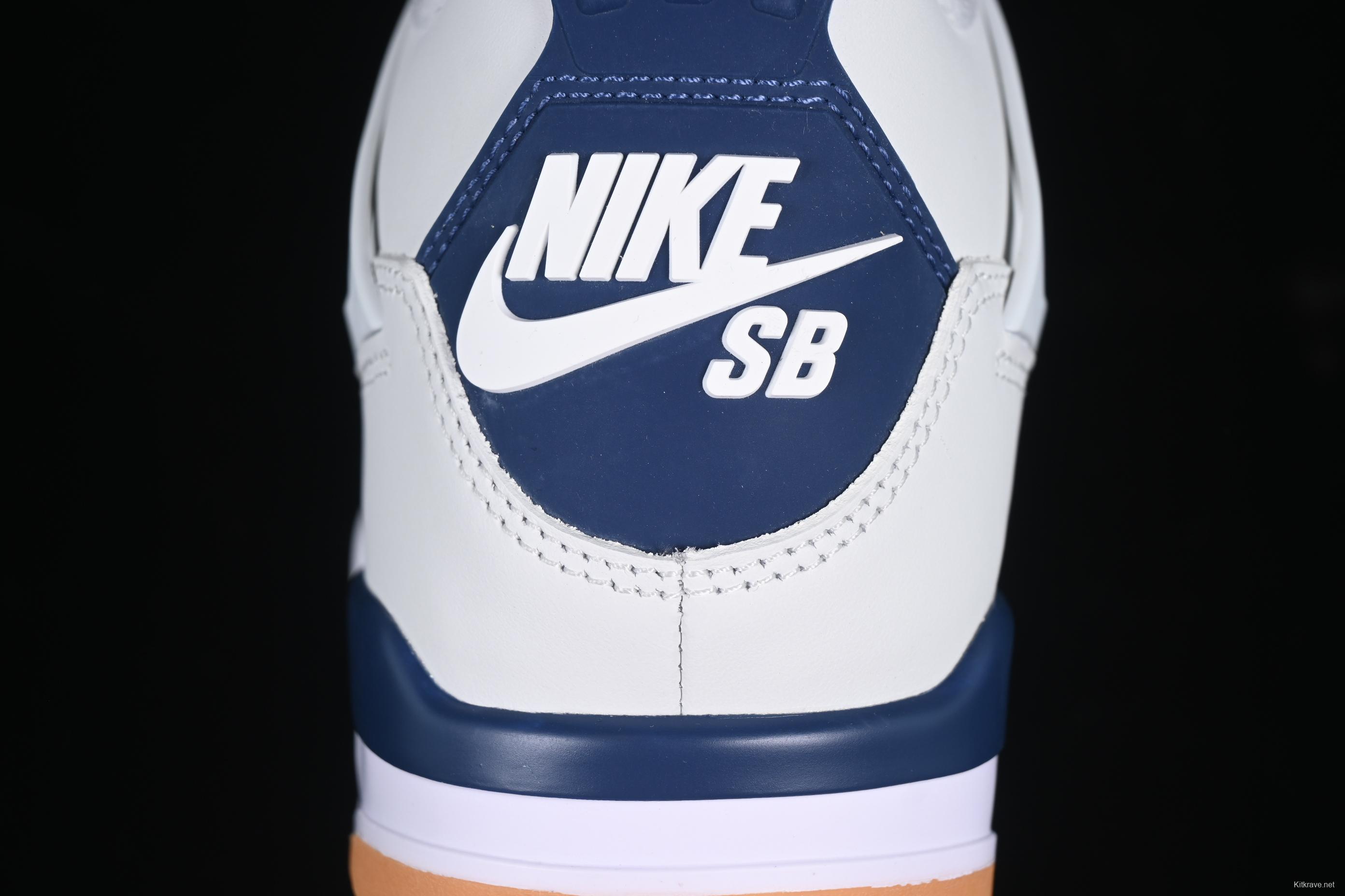 Nike Air Jordan 4 Retro SB x Navy Blue White - DR5415-100