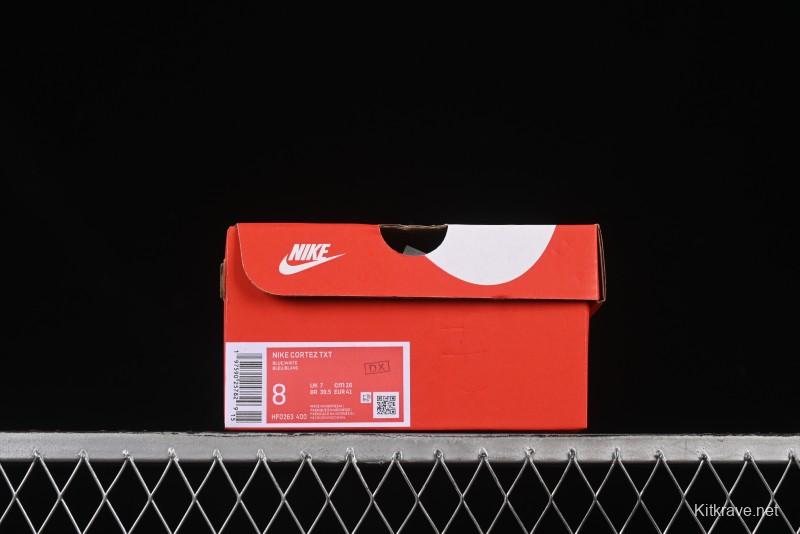 Nike Classic Cortez Leather Retro Running Shoes with Cushioned Sole - HF0263-400