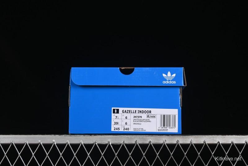 Adidas Originals Gazelle Indoor Retro Casual Sneakers with Anti-Slip and Wear-Resistant Design - JH7370