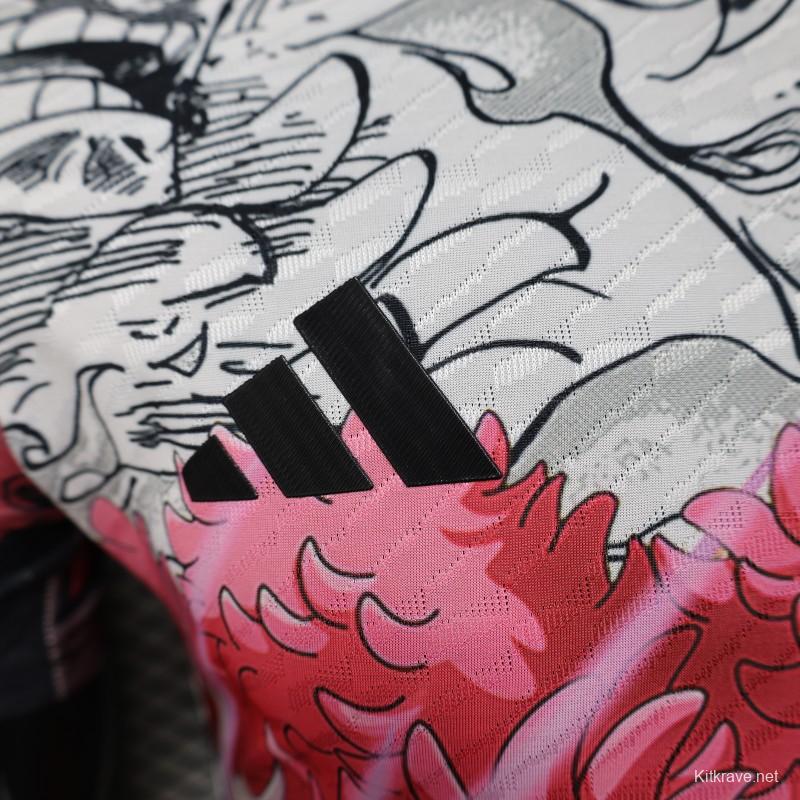 Player Version 2025 Japan White with Anime Character Pattern Jersey