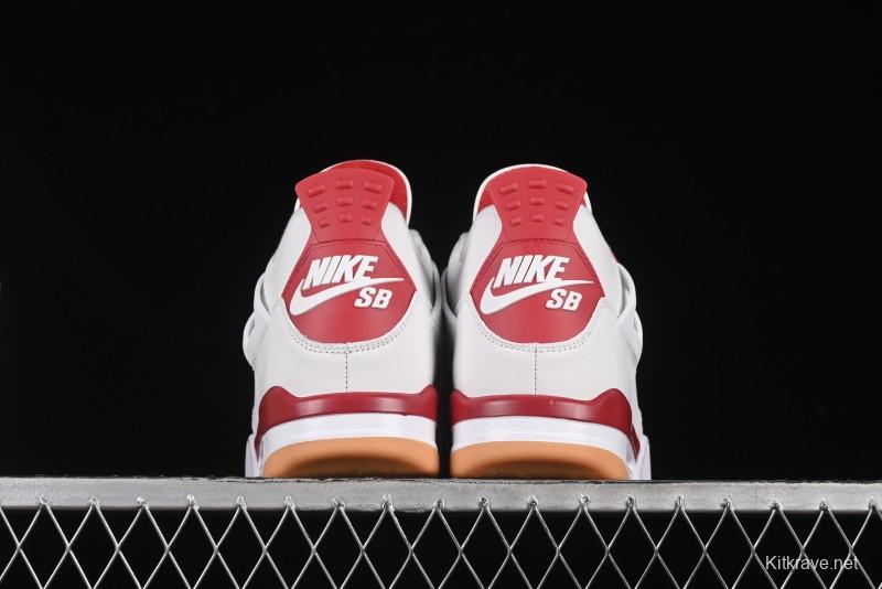 Nike SB x Air Jordan 4 OG "Varsity Red" Retro Basketball Shoes - DR5415-106