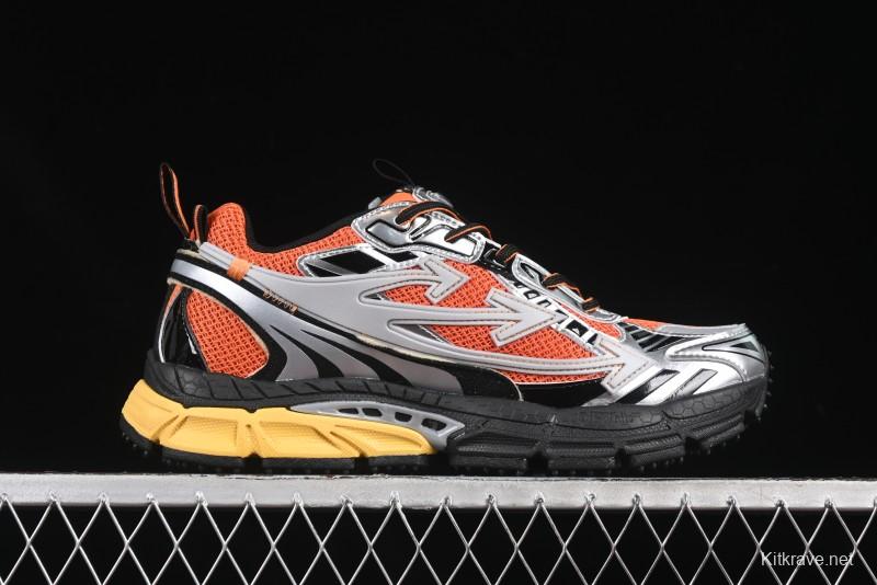 Off-White Be Right Low-Top Lifestyle Sneakers in Grey Orange - X.E5