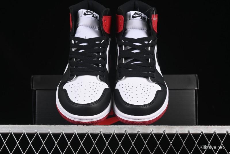 Nike Air Jordan 1 High Retro OG Basketball Shoes with Black Toe Design - 555088-125