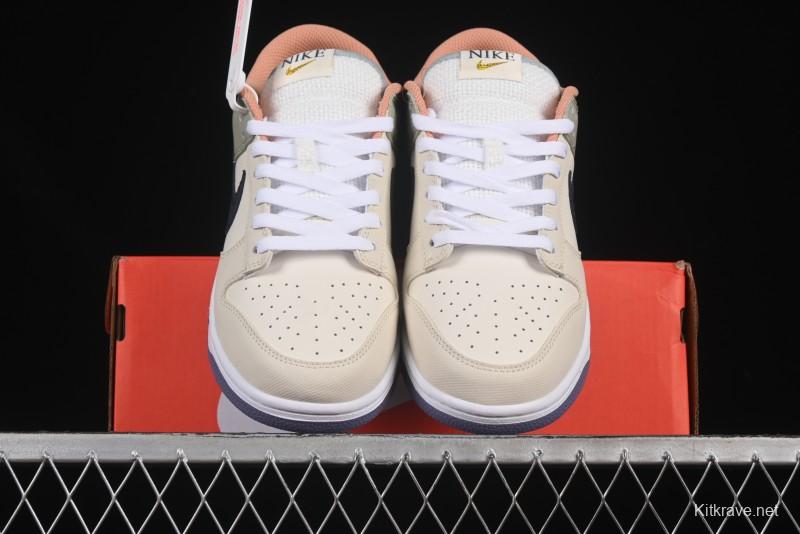 Nike Dunk Low Floral Swoosh Floral Theme Low-Top Casual Sneakers - HV5750-133