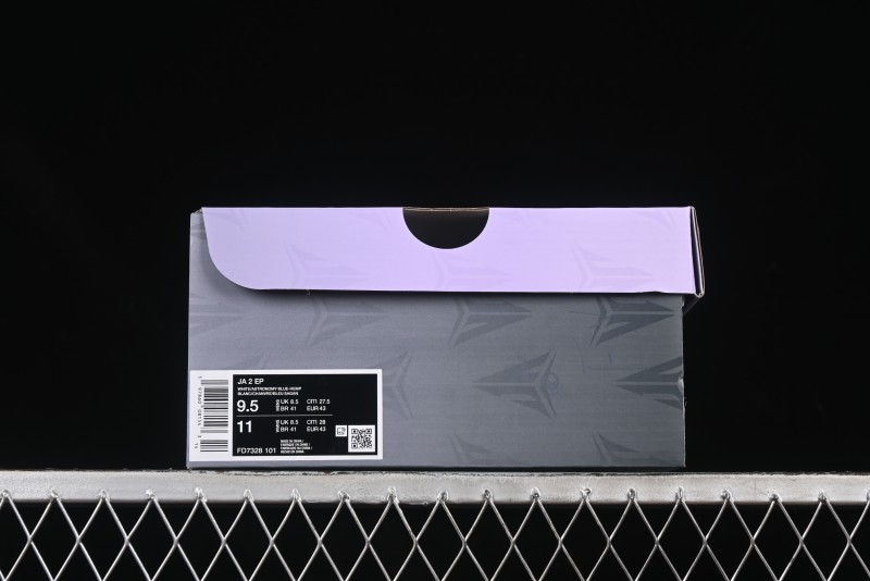 Nike Ja 2 "Nightmare" Performance Basketball Shoes with Air Zoom Cushion and Molded Midfoot Panel - FD7328-101