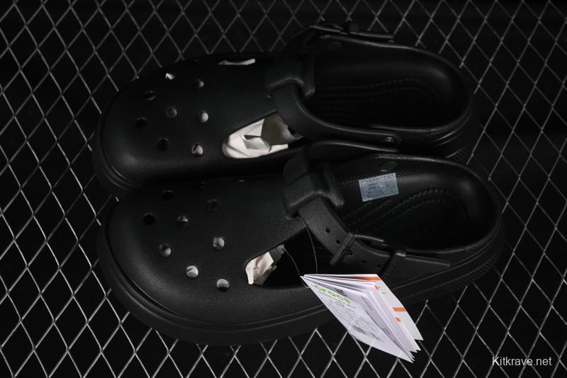 Crocs Mary Jane Classic Simple Casual Beach Clog Sandals - B.D4