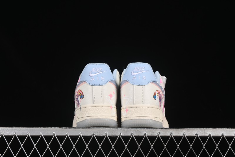 Nike Air Force 1'07 Low Pink and Blue Love Limited Edition Casual Sneakers - CW1574-058