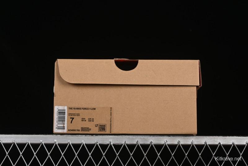 Nike Off White x Air Force 1 Low OW Collaboration Transparent Yellow Sneakers - AO4606-700