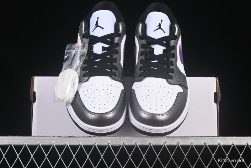 Nike Air Jordan 1 Low AJ1 Dark Purple Low-Top Casual Lifestyle Sneakers - HJ5910-105