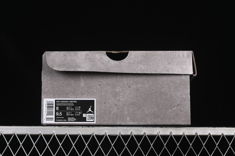 Nike Air Jordan 4 Retro Sneakers in Cave Stone Brown Suede with Black Mesh - FV5029-200
