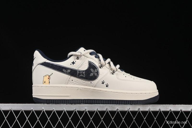 Nike Air Force 1 '07 Low x Capybara "Pour milkBape" Casual Sneakers - LV0506-110