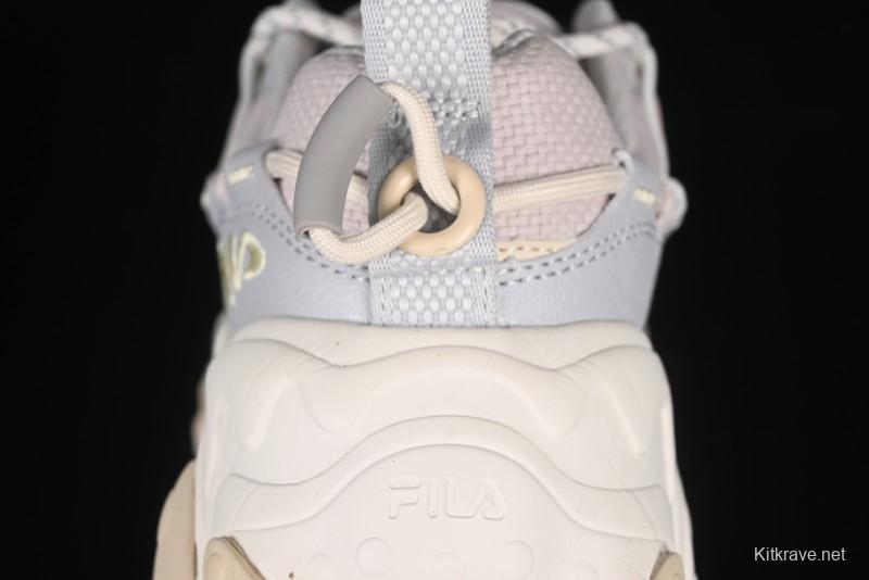 Fila Heritage Fluid Cat Claw 5.0 Vintage Dad Shoes with Lace-Up Design - F12W412105FLV