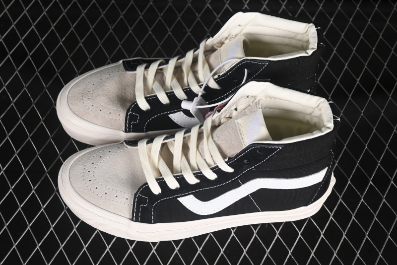 Fear of God x Vans Sk8-Hi High-Top Sneakers in Minimalist Black/White - VN0A2XS1ML5