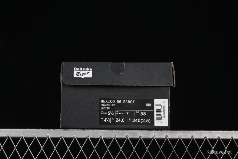 Onitsuka Tiger Mexico 66 Sabot Slip-On Shoes with Breathable Mesh Upper - 1183A707-020