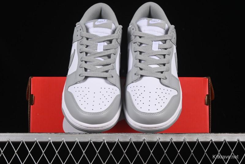Nike SB Dunk Low White Grey Low-Top Casual Skate Shoes - HF5441-105