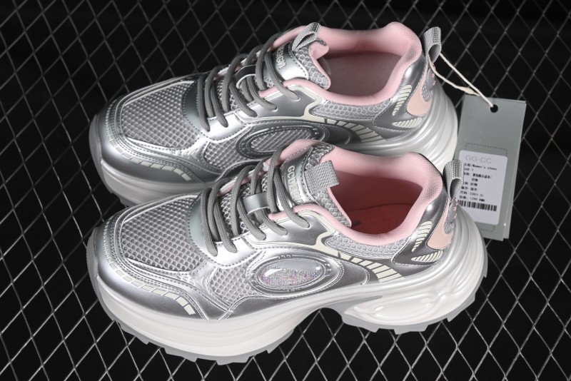 GG-CC Casual Sports Running Shoes with Crescent Moon Sole and 5cm Height Increase - 668-1