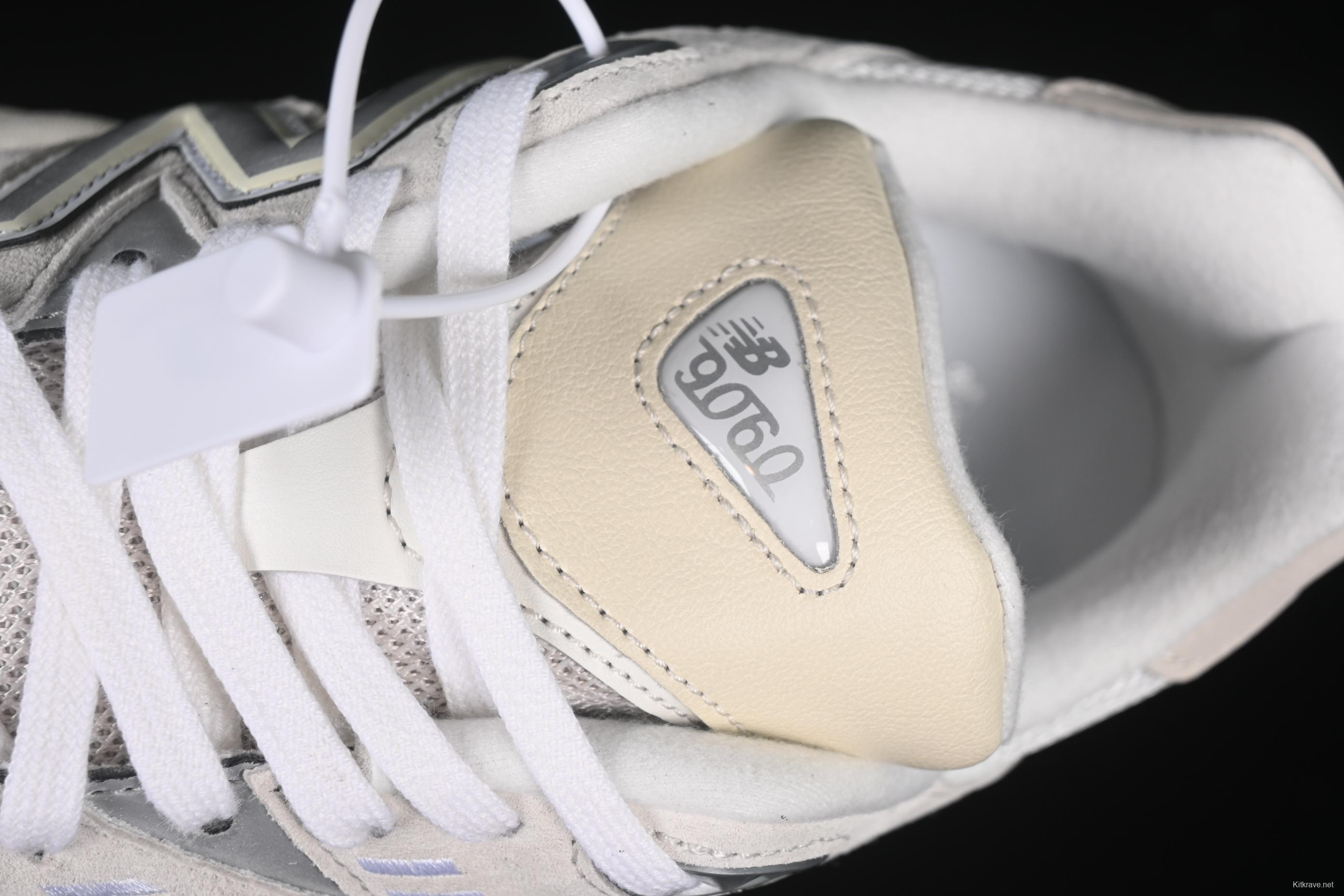 New Balance Joe Freshgoods x New Balance 9060 Retro Running Shoes with ABZORB Cushioning - U9060WHT