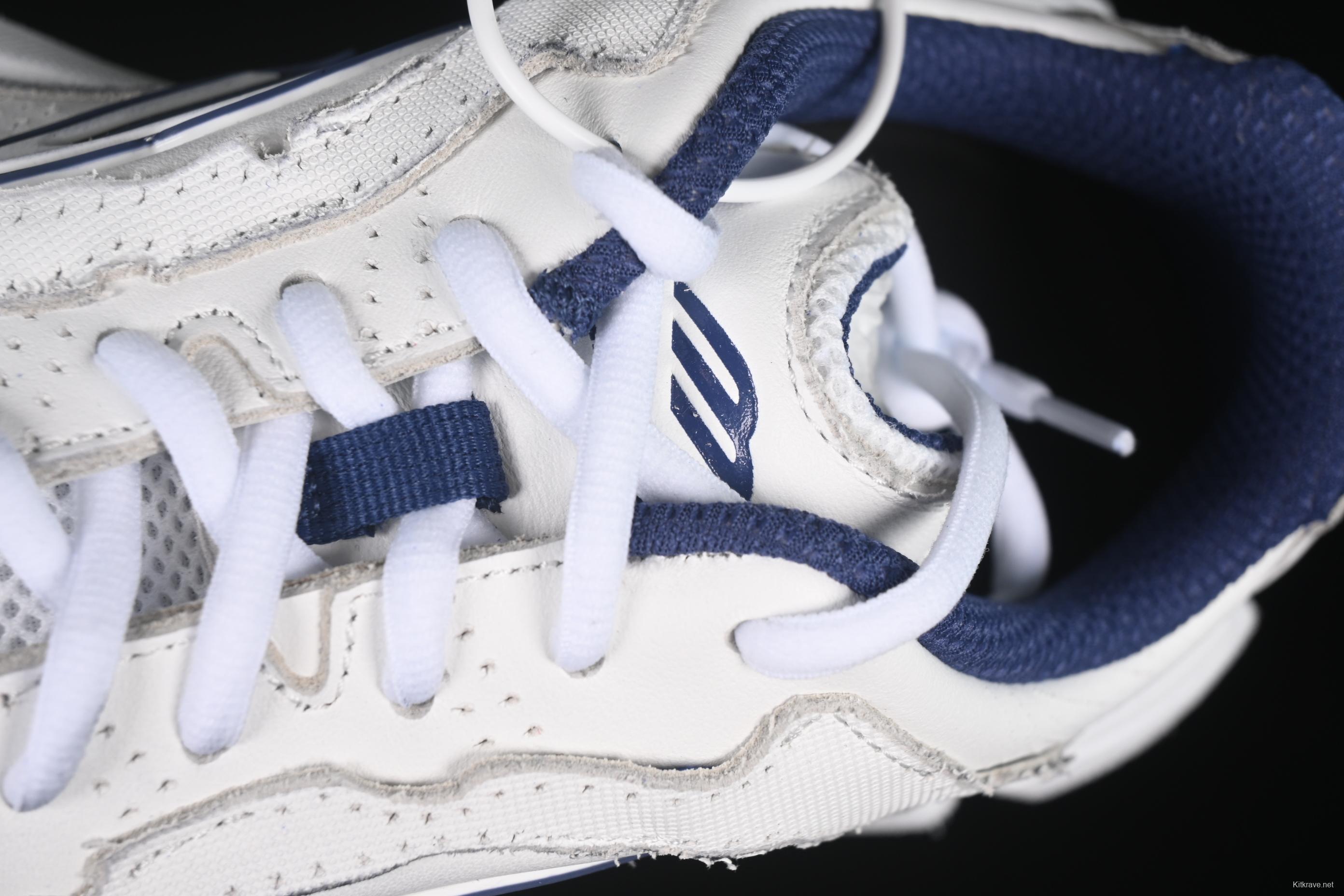 Balenciaga Monday Leather Round Toe Lace-Up Low Top Lifestyle Sneakers - WDWTS4090