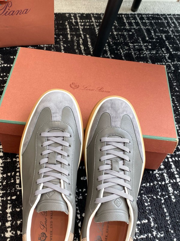 2024 Unisex LP Grey Suede Leather Plimsolls MJ00320