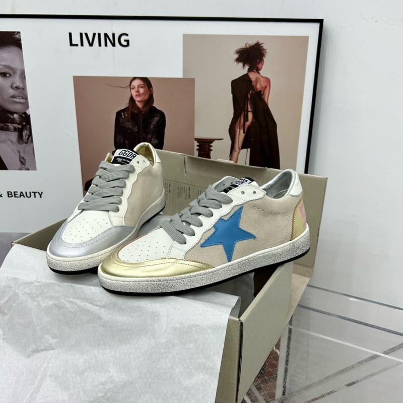 2024 Unisex GGDB White Pink Grey Leather Suede Low Top Sneakers MJ00260