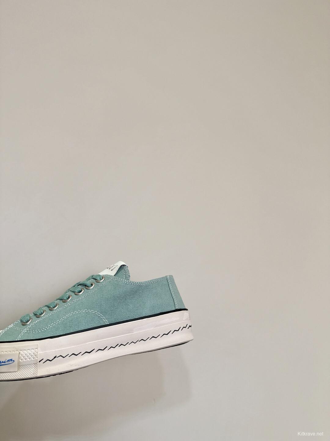 2025 Women VISVIM Green Canvas Sneakers
