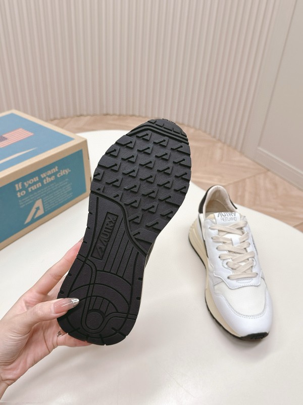 2024 Unisex Autry White Black Leather Mesh Sneakers MJ00330