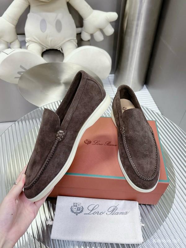 2024 Men Le Parmentier Brown Suede Loafers MJ00270