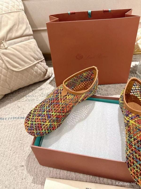 2025 Women Le Parmentier Multicolor Knit Ballet Flat LY00250