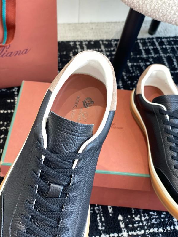 2024 Men LP Black Suede Leather Sneakers MJ00320