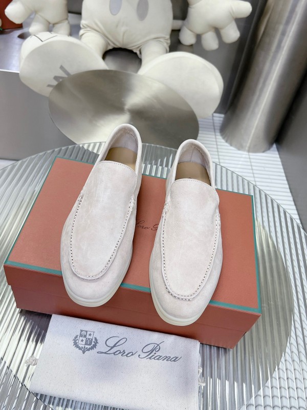 2025 Men LP Beige Suede Loafers