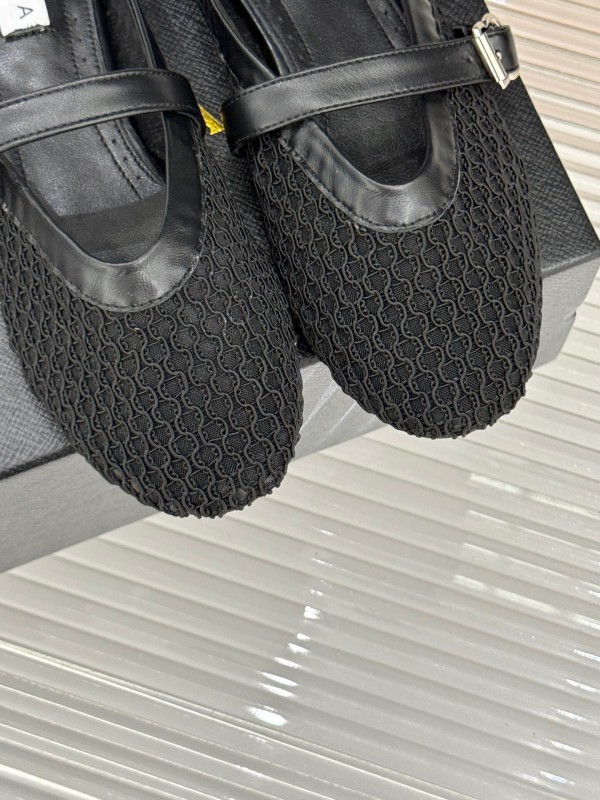 2025 Slippers YSL Black Mesh Leather