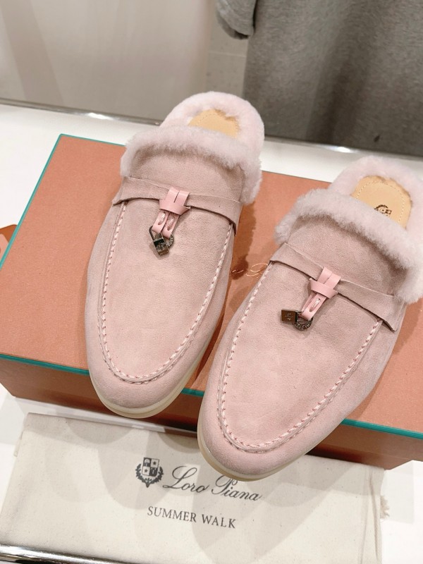2024 Slippers LP Pink Suede Slippers