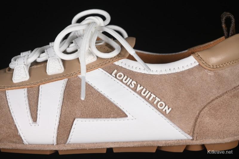 Louis Vuitton Sneakerina Round Toe Lace-Up Ballet Style Flat Training Shoes - N.F6