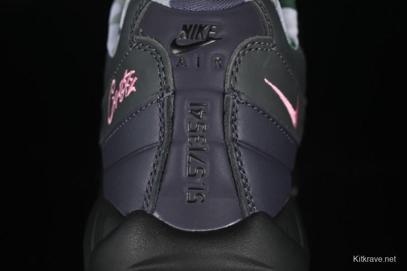 Nike Air Max 95 Retro Cushioned Running Shoes with Air-Sole Unit - FB2709-001