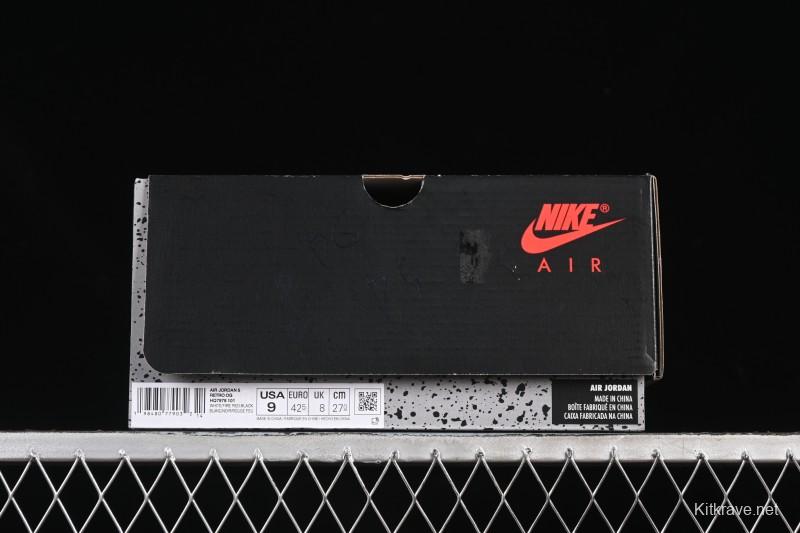 Nike Air Jordan 5 Retro Fire Red Black Tongue Basketball Shoes - HQ7978-101