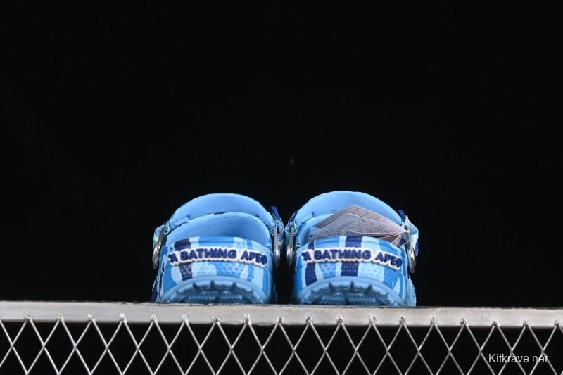 Bape x Crocs Classic Clog Camouflage Print Comfortable Versatile Clogs - B.D4