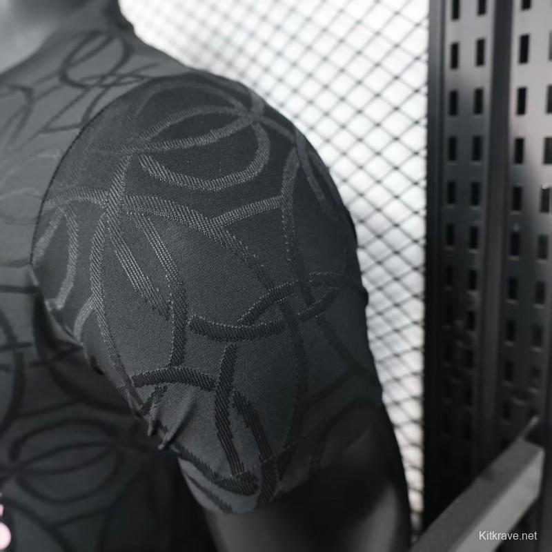 Player Version 25/26 Paris Saint-Germain PSG Black Pre-Match Jersey