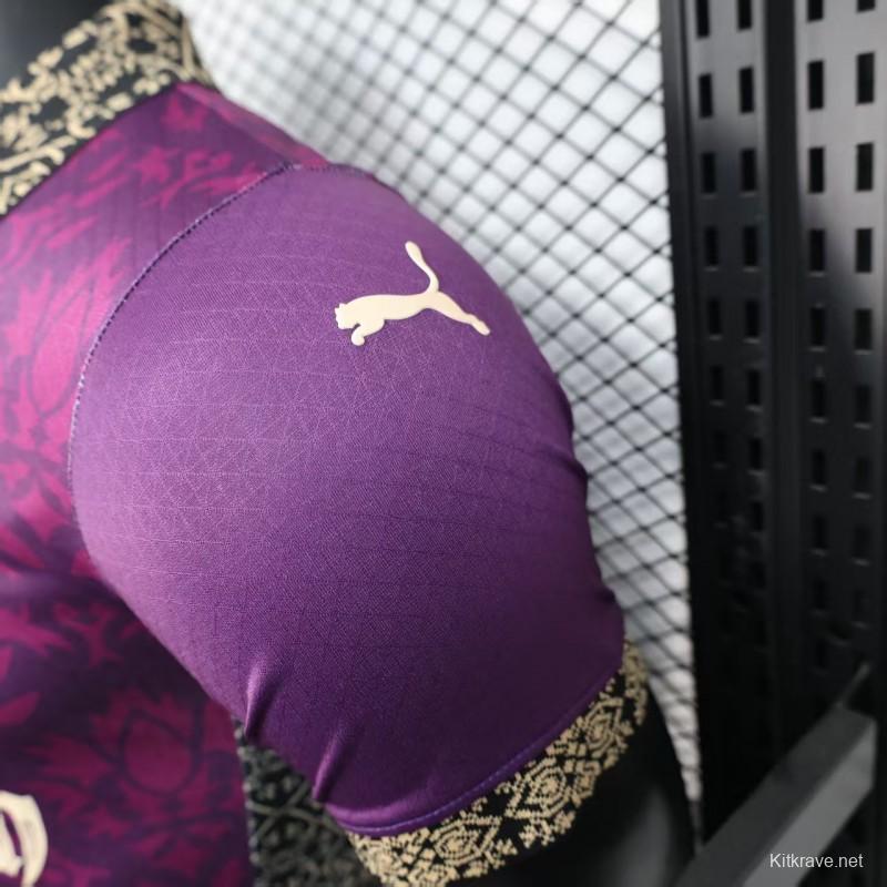 Player Version 25/26 AC Milan Redesigned Away Purple with Geometric Pattern Jersey