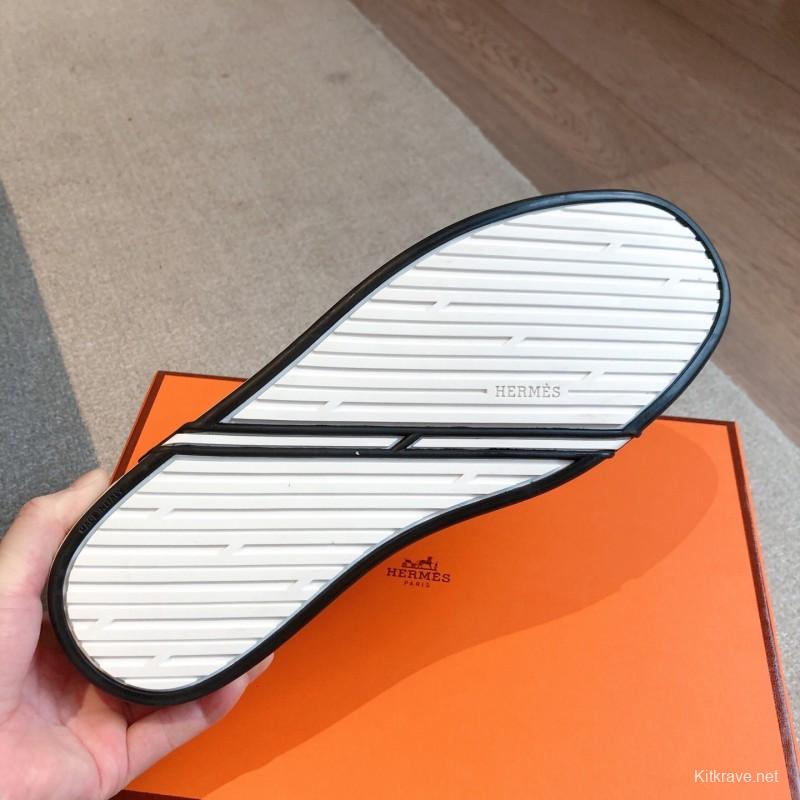 2025 Women Hermès Pink Leather Sneakers AS00380