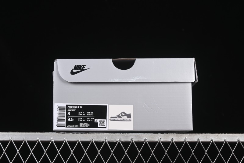 Nike Air Force 1'07 Low Custom Denim Swoosh Casual Sneakers - ZH0316-091