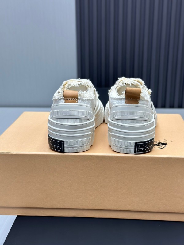 2025 Unisex XVESSEL White Canvas Plimsolls Vulcanized LY00360