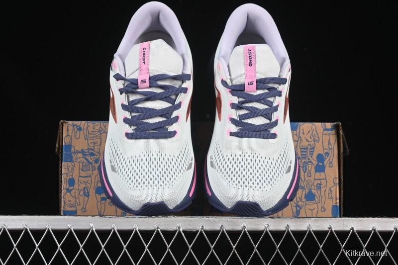 Brooks Ghost 15 Low-Cut Breathable Cushioned Support Casual Sports Running Shoes - 1203801B492